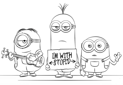 Free Minions Coloring Pages Printable