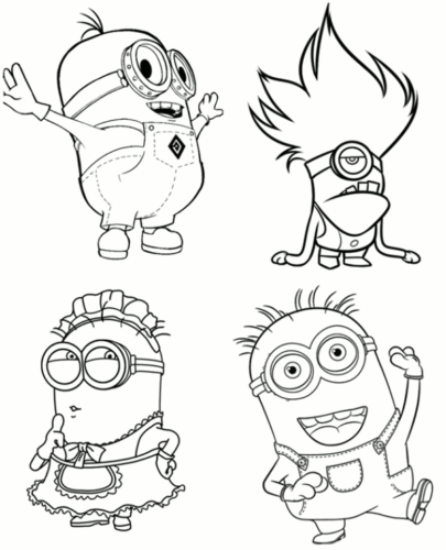 Free Printable Minions Coloring Pages