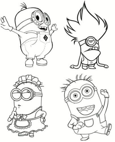 minions coloring pages of phil