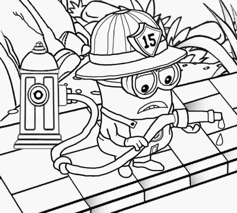35 Free Minions Coloring Pages Printable