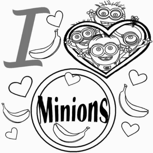 Minion Coloring Pictures To Print
