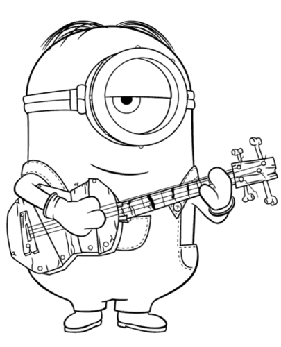 Minion Stuart With His Guitar Minion Stuart With His Guitar