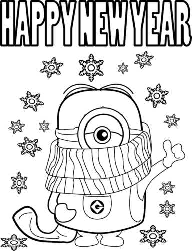 Minion Wishing Happy New Year Minion Wishing Happy New Year