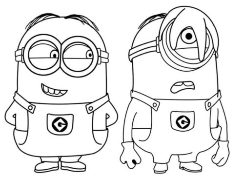 Minions Coloring Pages