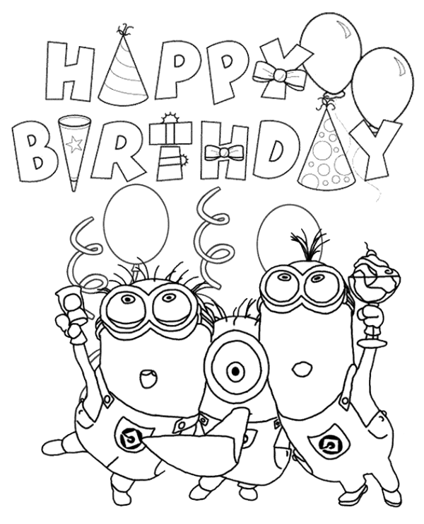 35 Free Minions Coloring Pages Printable
