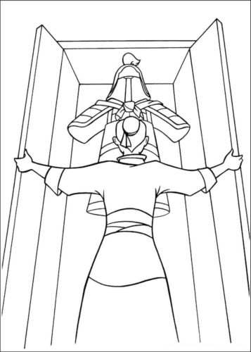 Mulan 2020 Coloring Page