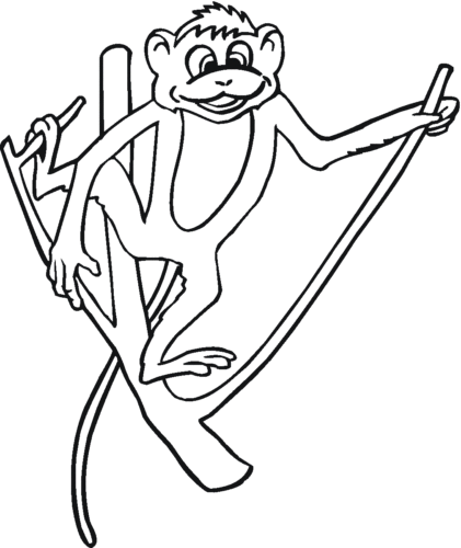 Coloring Pages Of Monkey