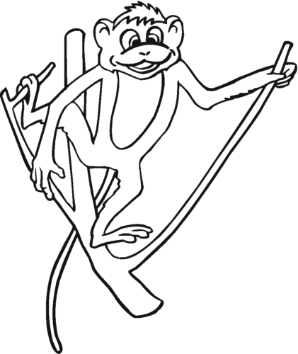 Coloring Pages Of Monkey Coloring Pages Of Monkey