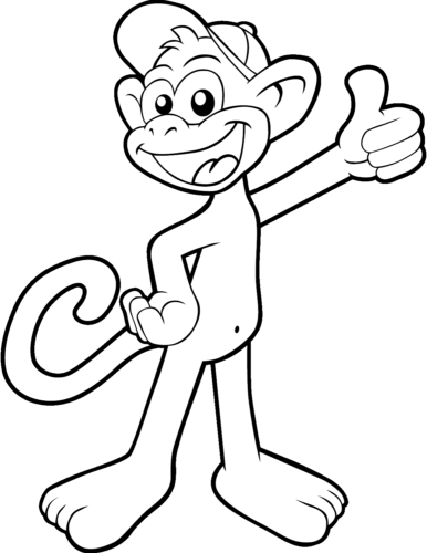 Free Printable Monkey Coloring Pages