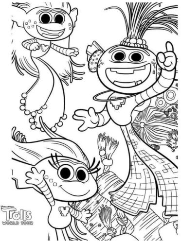 Download 25 Free Printable Trolls World Tour Coloring Pages ...