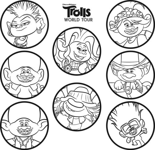 trolls coloring sheets  wwwtuningintomom