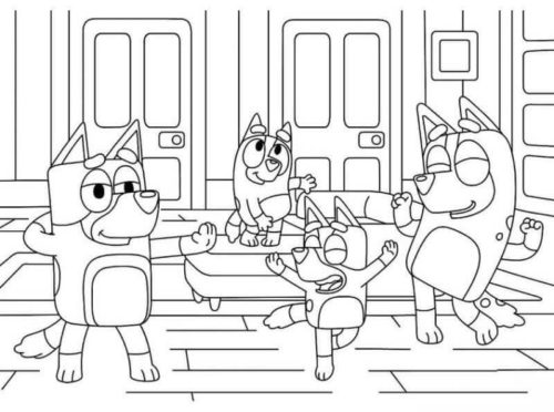 Bluey Coloring Pages