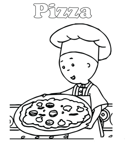 caillou printable coloring pages free