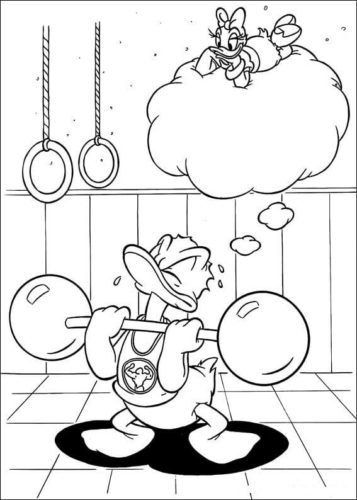 Free Donald Duck Coloring Pages
