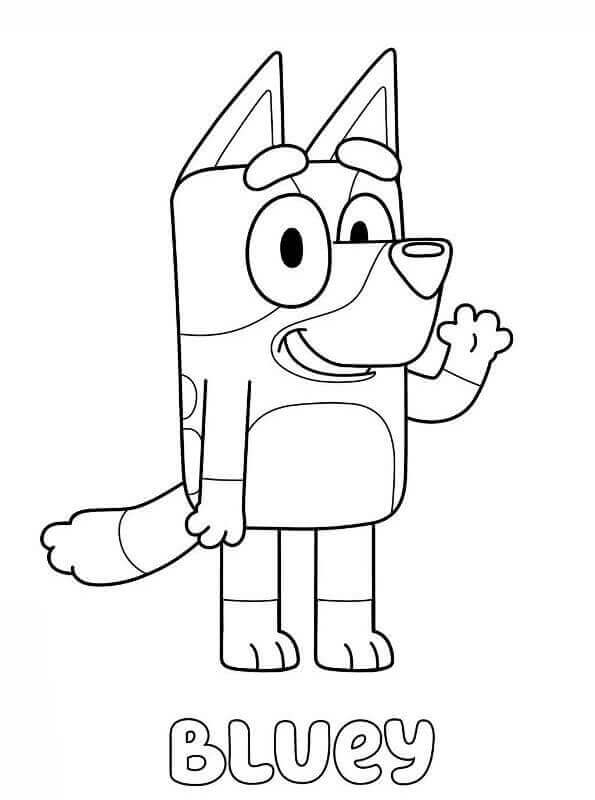 20 Free Bluey Coloring Pages Printable