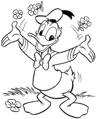 Free Printable Donald Duck Coloring Pages