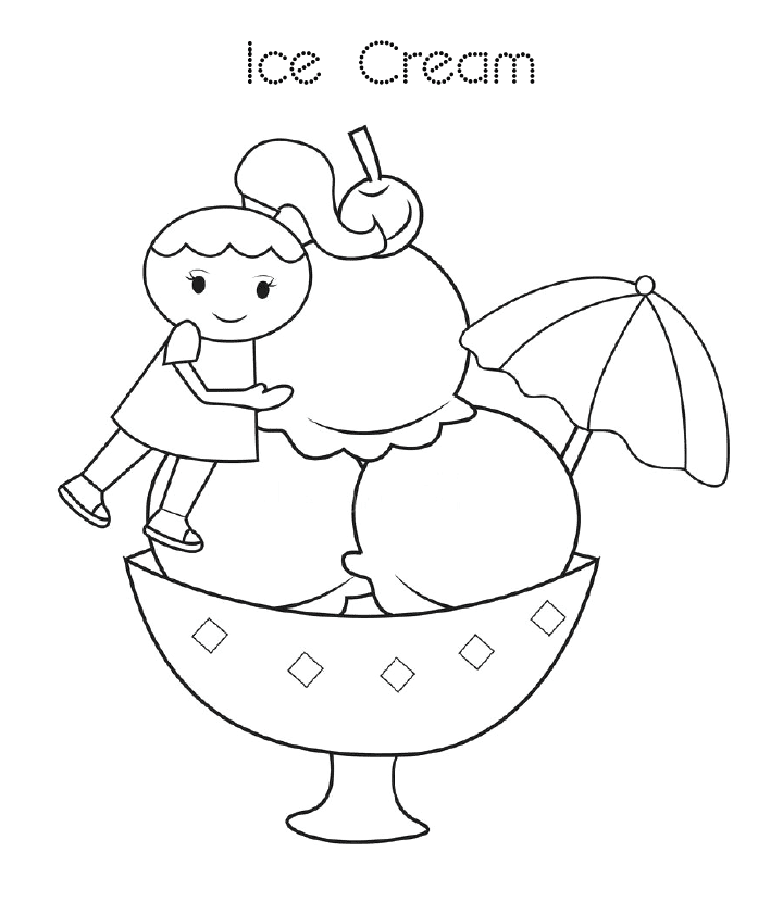 Free Printable Ice Cream Coloring Pages
