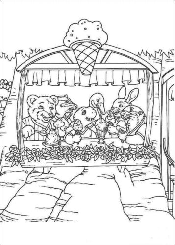 Ice Cream Colouring Pages