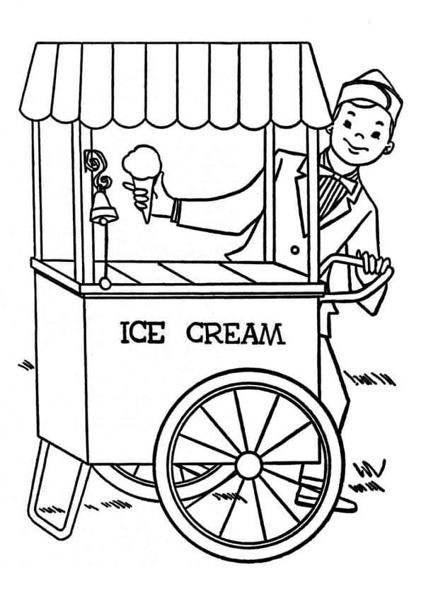 30 Free Ice Cream Coloring Pages Printable