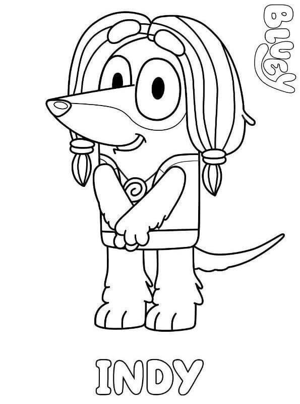 Indy Coloring Page