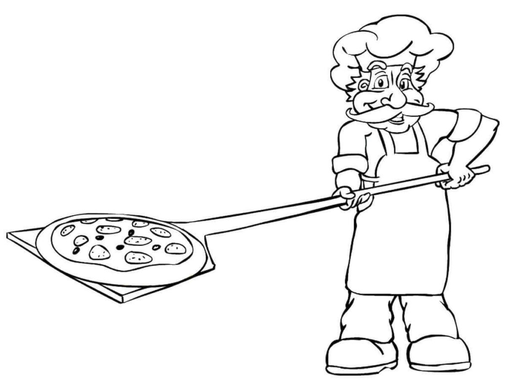 34 Free Pizza Coloring Pages Printable