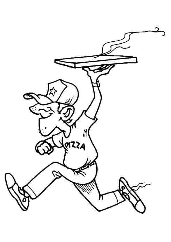 34 Free Pizza Coloring Pages Printable