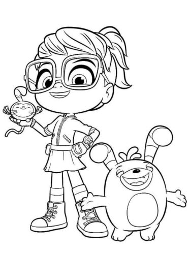 Featured image of post Abby Hatcher Fuzzly Catcher Coloring Page Coloring abby hatcher bozzly and teeny terry