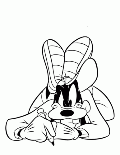 Free Printable Goofy Coloring Pages
