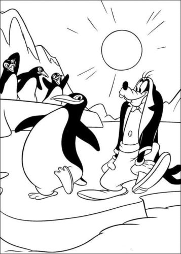 Goofy Disguised As Penguin