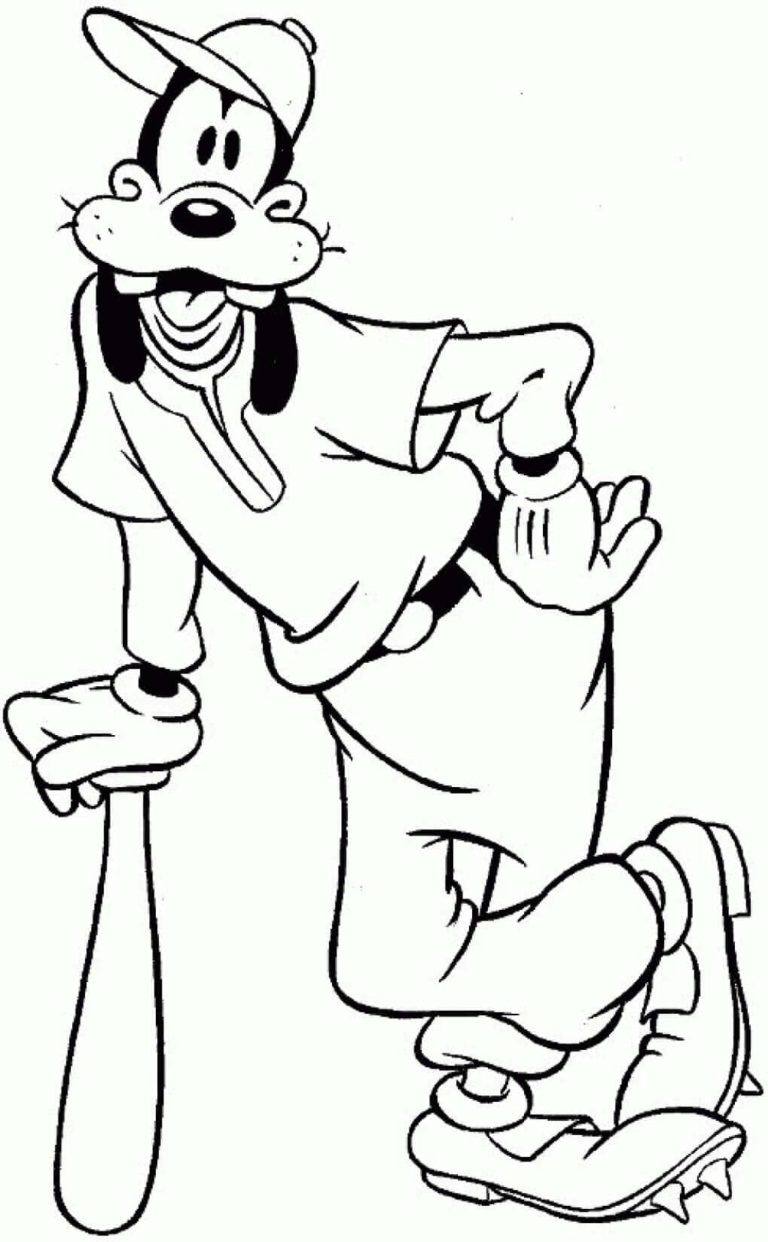40 Free Goofy Coloring Pages Printable