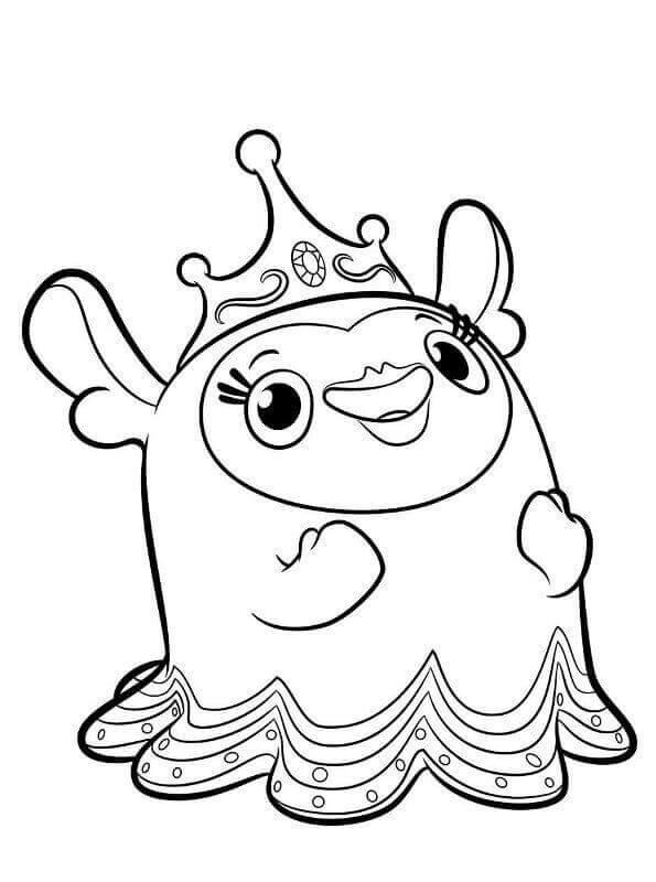 Princess Flug from Abby Hatcher coloring page