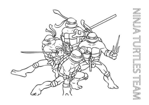 Teenage Mutant Ninja Turtles Coloring Pages Printable