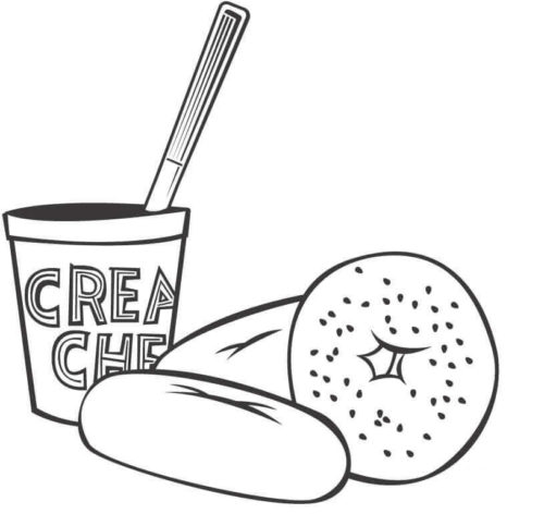 Breakfast Coloring Page