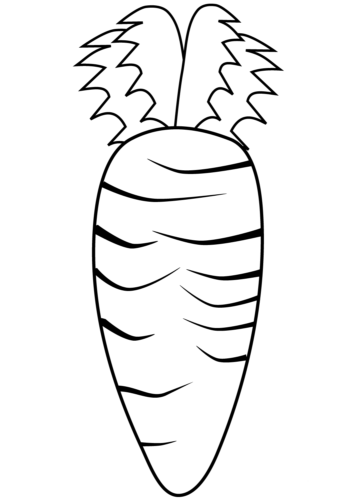 Carrot Coloring Page