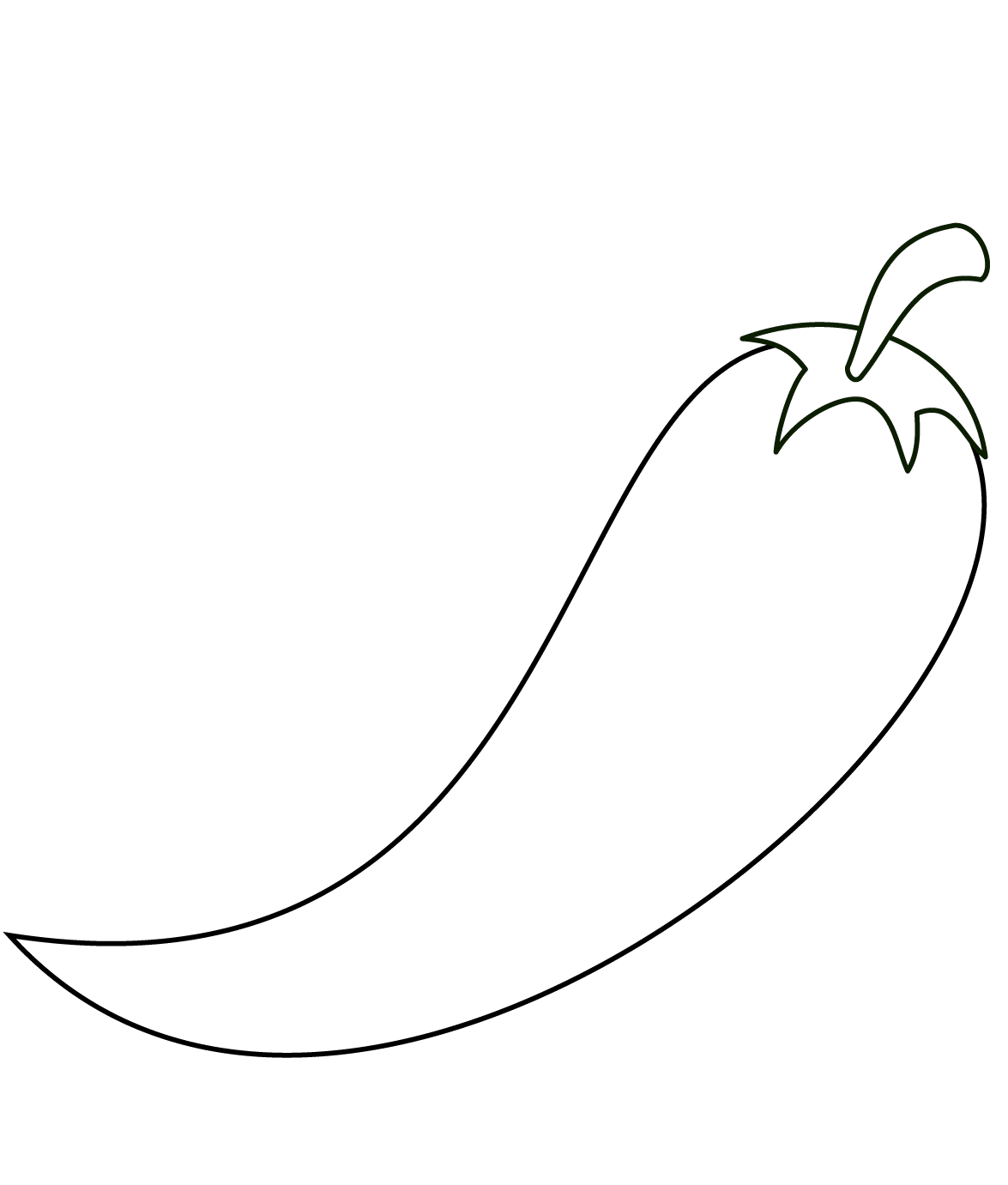 Chili coloring page