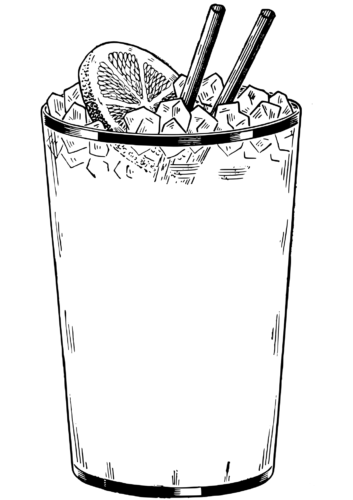 Cold Drink coloring page