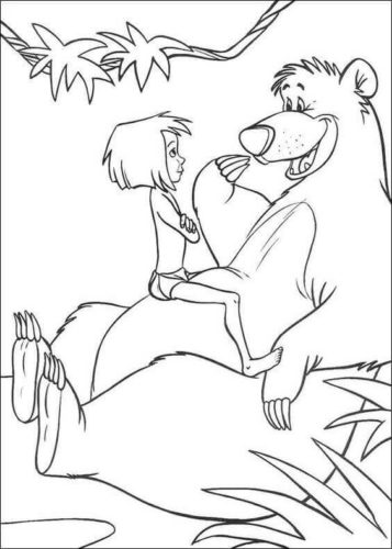 Disneye Jungle Book coloring page