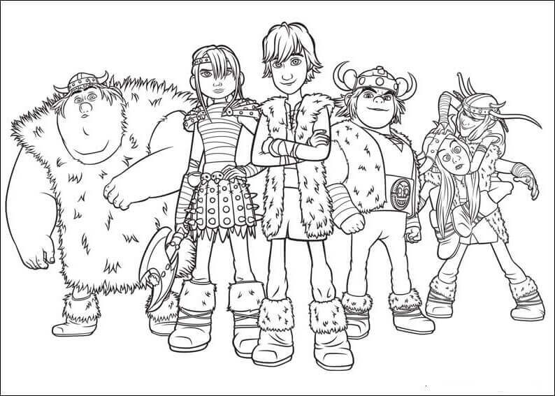 32 Free How To Train Your Dragon Coloring Pages Printable