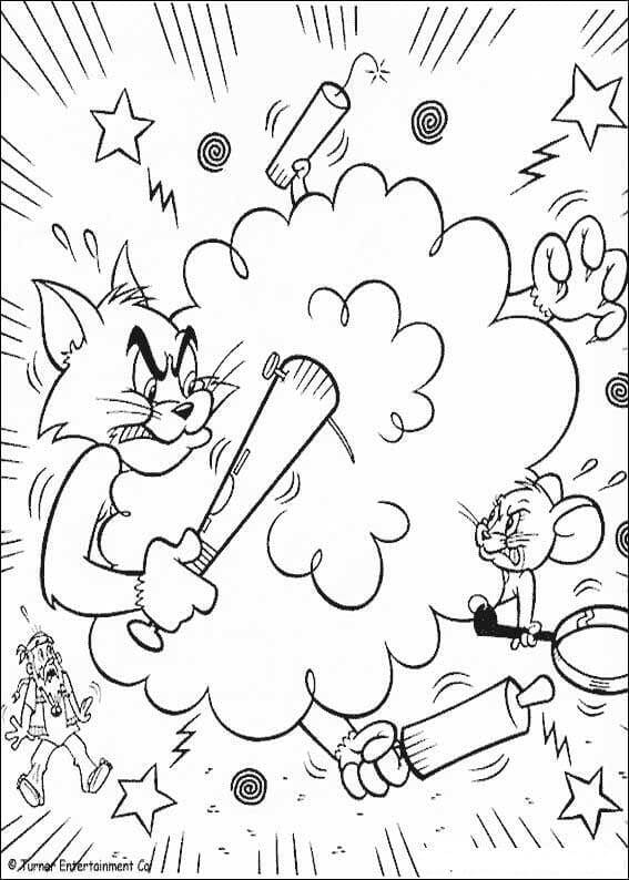 Free Printable Tom And Jerry coloring pages