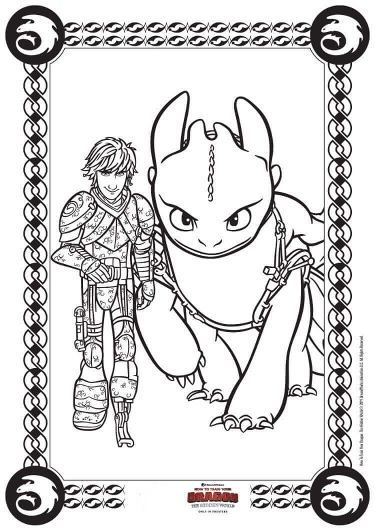 32 Free How To Train Your Dragon Coloring Pages Printable