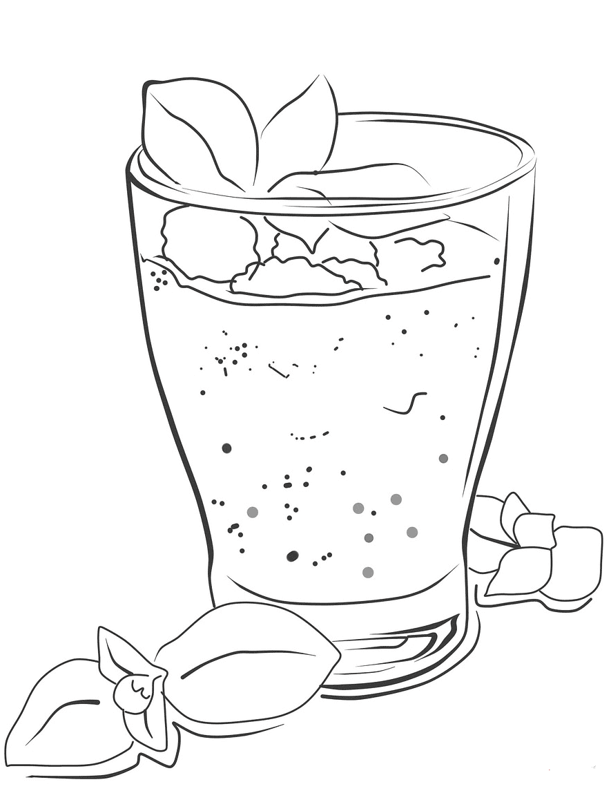 Smoothie Coloring Page