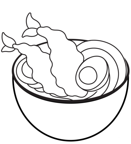 Soup coloring page