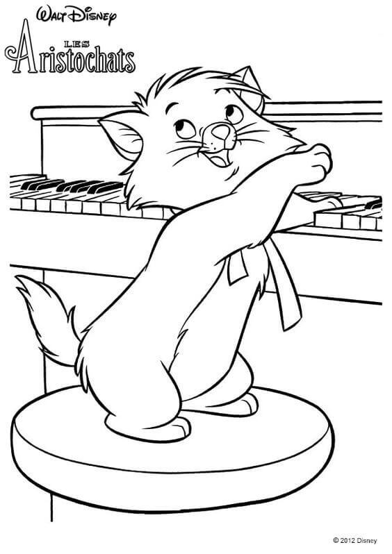 The Aristocats coloring page