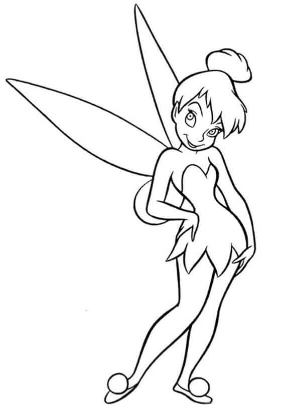 Tinkerbell coloring page