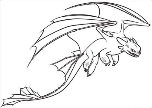 Toothless Coloring Page