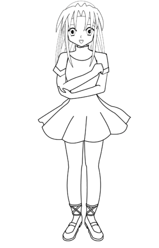 Kawaii Anime Coloring Pages