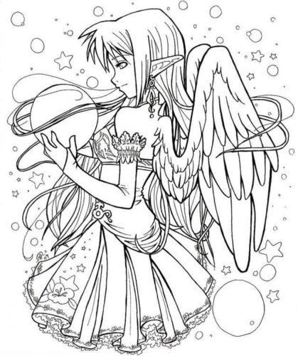 Chibi Anime Coloring Pages  Coloring Pages For Kids And Adults