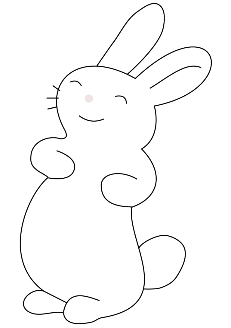 Anime bunny coloring pages