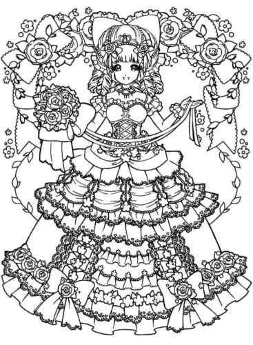 Anime coloring pages