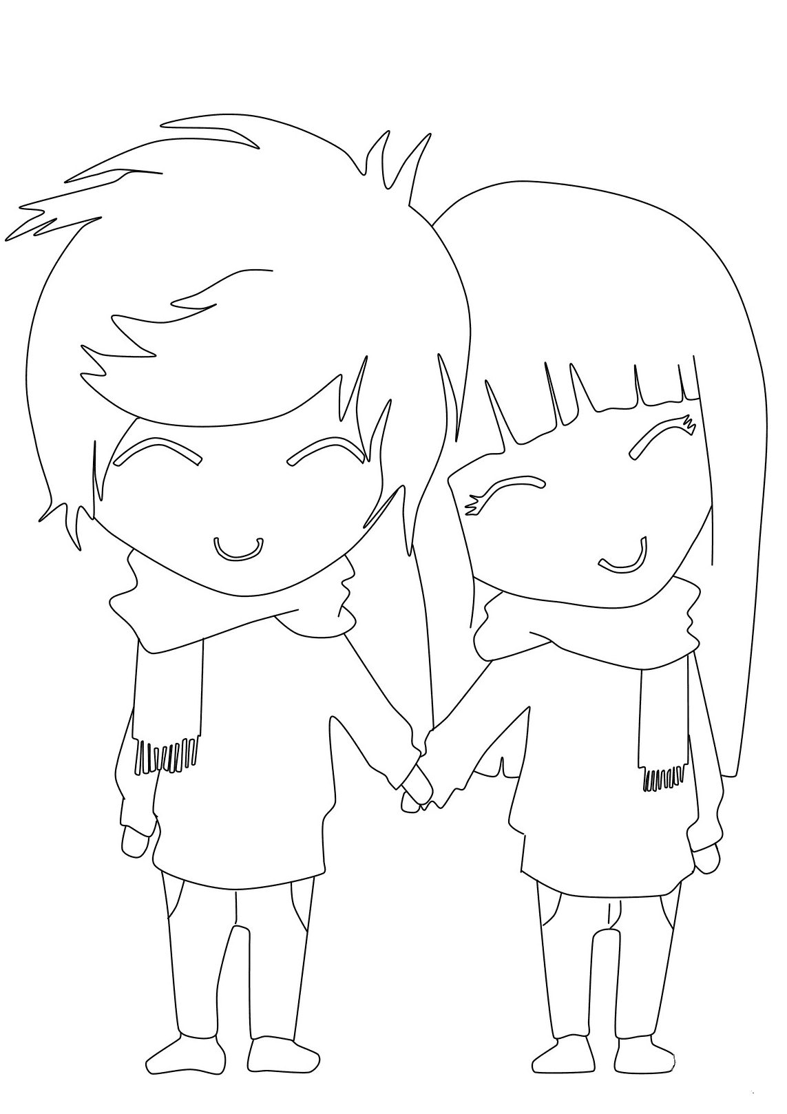 Free Printable Anime coloring pages